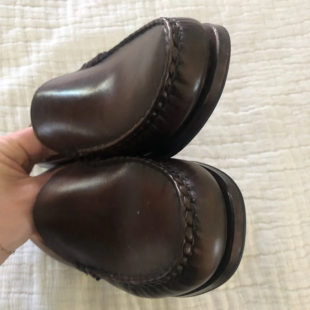 Allen Edmonds Brown Leather Slip-On Loafers